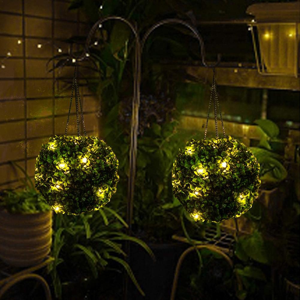 Artificial Plant Topiary Ball with LED lights